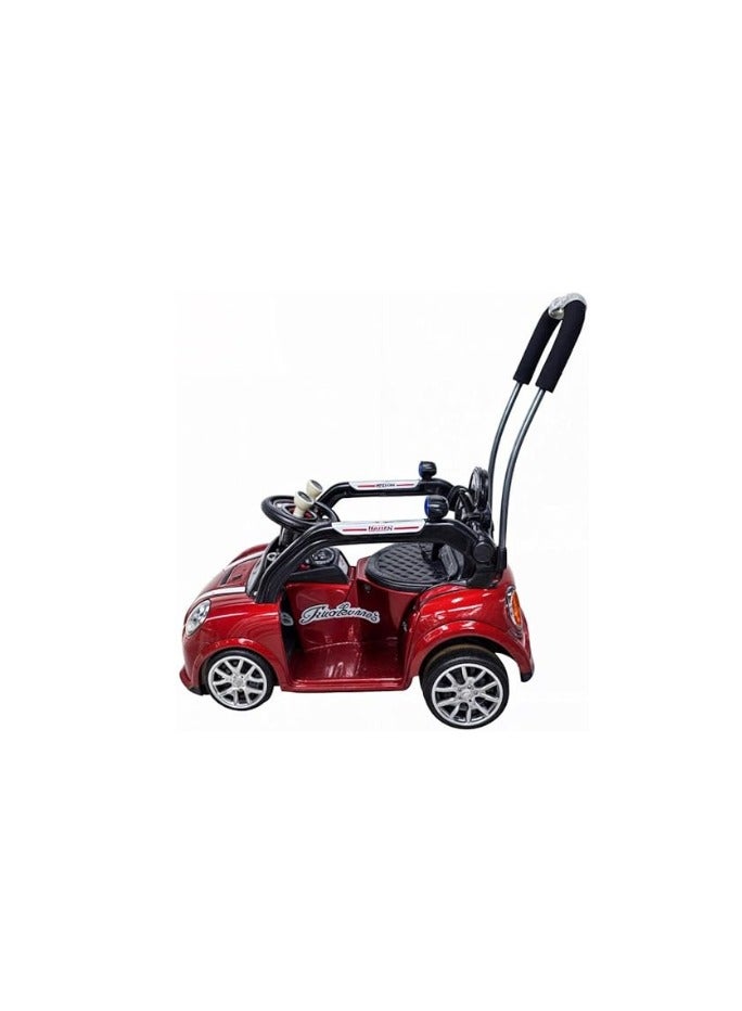 Shard 3 in 1 Push Ride on Car for Kids, Ride on baby Car with Music & Parental Handle，Anti-fall Push Ride on Car, Drive 1 to 3 Years Girl Boy red/black  - Image 4