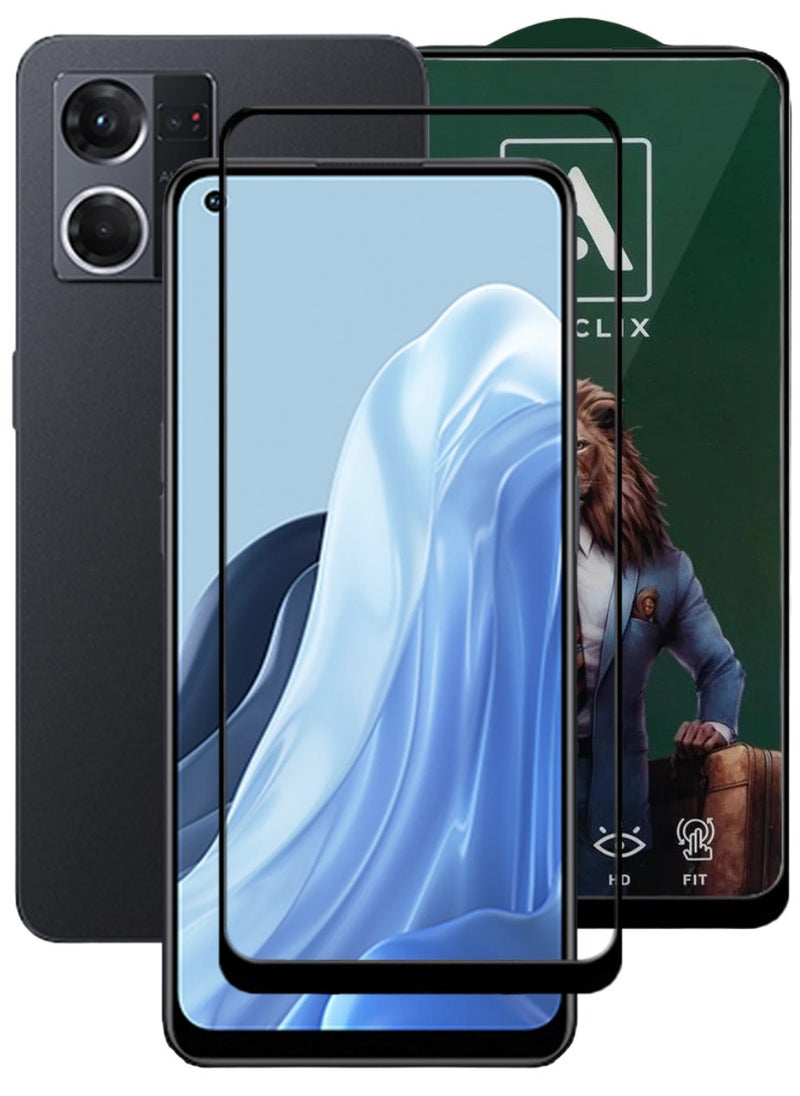 ACLIX Antistatic ESD Dustproof Premium Quality High Definition Tempered Glass Screen Protector Designed For Oppo Reno7 - Image 1