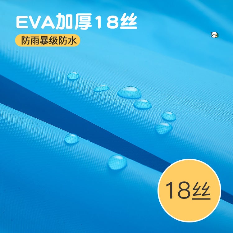 Non-Disposable Eva Raincoat For Adults Thickeneded Travel Outdoor Cycling Portable Poncho Hiking Raincoat - Image 4