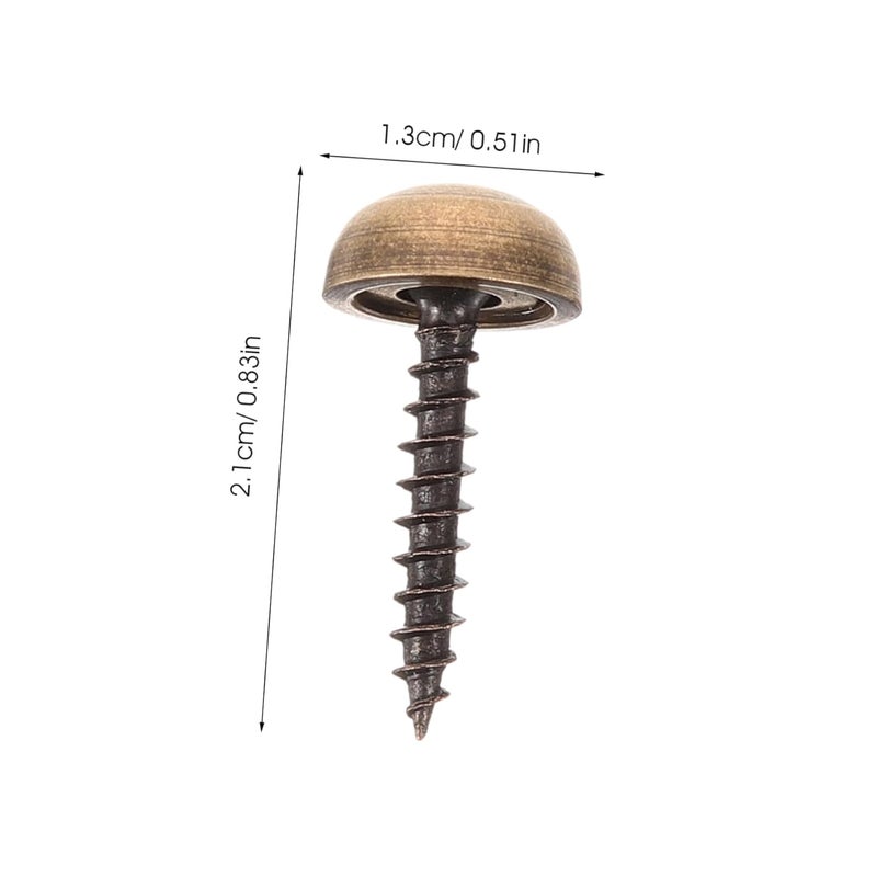 Brass Decorative Screw Caps Cover 8pcs for Mirror Furniture Mounting Indoor Outdoor - Image 3