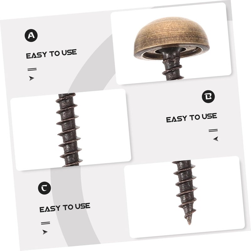 Brass Decorative Screw Caps Cover 8pcs for Mirror Furniture Mounting Indoor Outdoor - Image 4