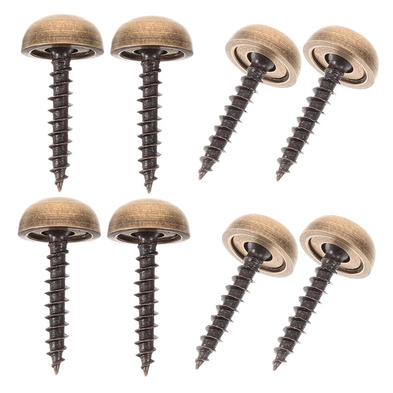 Brass Decorative Screw Caps Cover 8pcs for Mirror Furniture Mounting Indoor Outdoor - Image 2