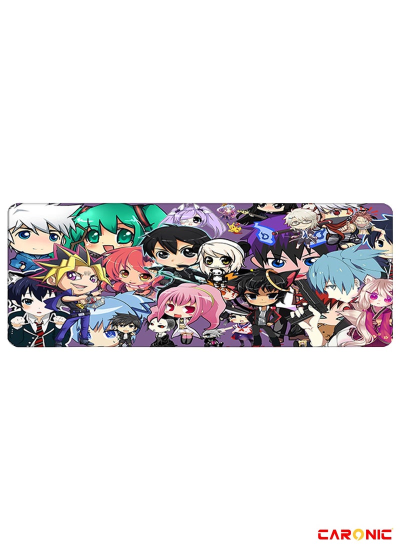 CARONIC - Large Gaming Mouse Pad with Superior Micro Weave Cloth Extended Desk Mousepad with Stitched Edges Non-Slip Base Water Resist Keyboard Pad For Gamer And Office Home YGO 104 - Image 1