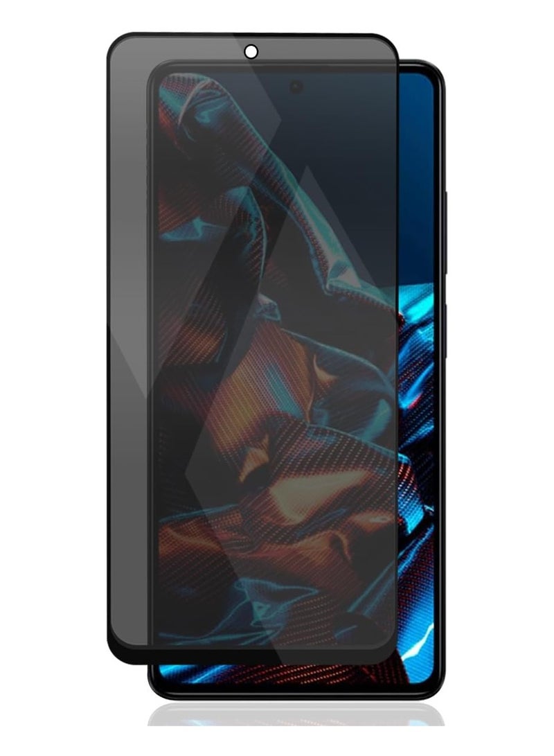 حماية خصوصية لشاشة Xiaomi Poco X5 Pro، زجاج مقسى للخصوصية، فيلم حماية شاشة متوافق مع 9H صلابة مضاد للخدش ومضاد للتجسس لفيلم زجاج مقسى لـ Xiaomi Poco X5 Pro - Image 1
