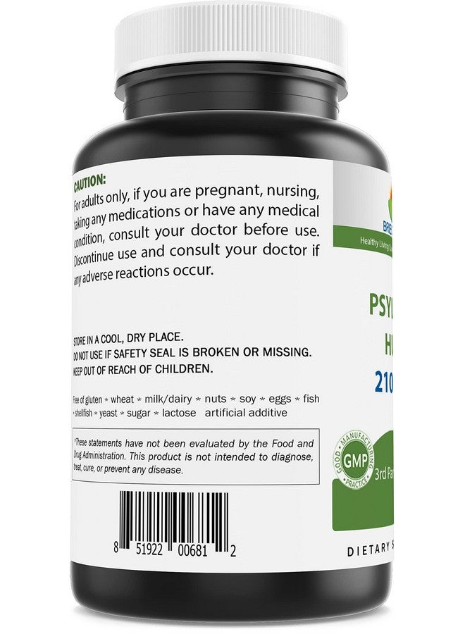 Brieofood Psyllium Husk Fiber Supplement With Lactobaciilus Acidophillus La14 2100Mg Per Serving 250 Capsules Helps Support Digestion Intestinal Health  Regularity - Image 3