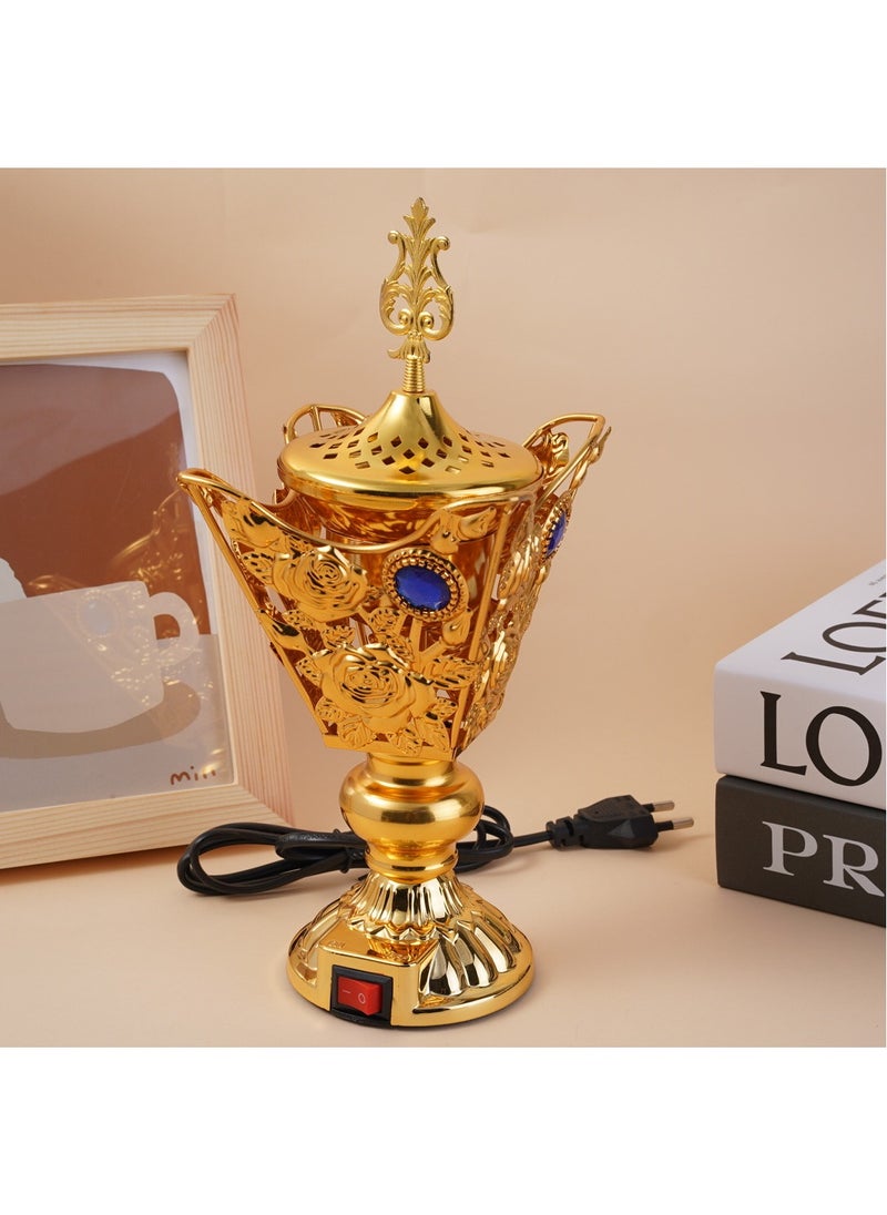 Arabest An Electric Metal Incense Burner Infused with Arabic Charm, Perfect for Home Use, Festivals, and Weddings  - Image 4