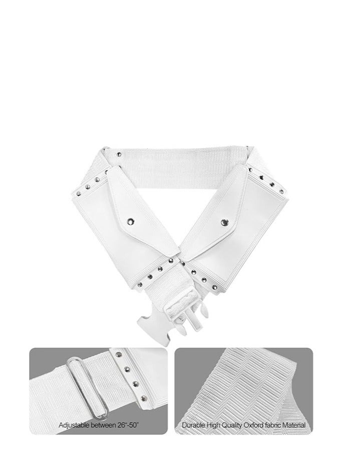 ULHYC Unisex White Waist Bag: Ideal for Umrah and Hajj Pilgrimages  - Image 2