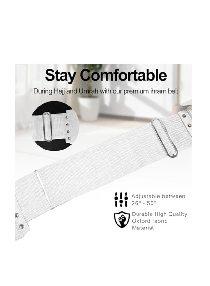 ULHYC Unisex White Waist Bag: Ideal for Umrah and Hajj Pilgrimages  - Image 4