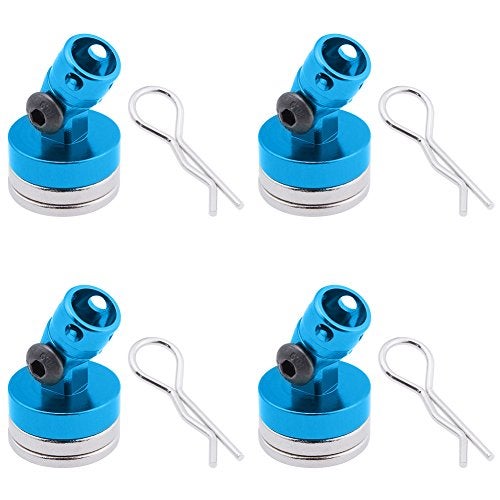 Hobbypark Alloy Magnetic Stealth Invisible Body Post Mount Shell for Drift RC Touring Car (Pack of 4) - Image 1