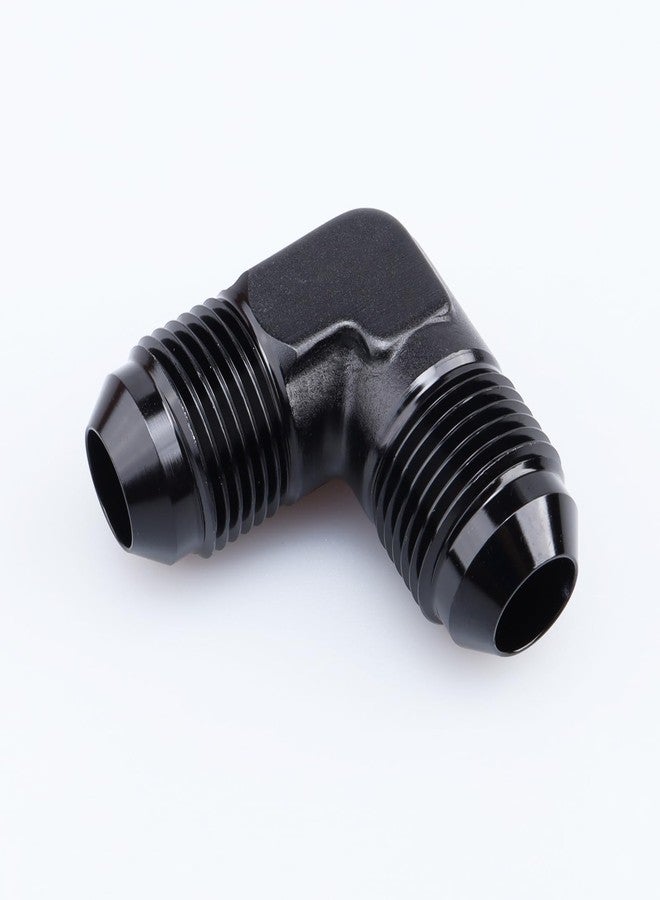 AC PERFORMANCE Aluminum Oil Fitting 90 Degree Elbow -3 AN Male to AN3 Male Flare Union Fuel Fitting, Black - Image 3