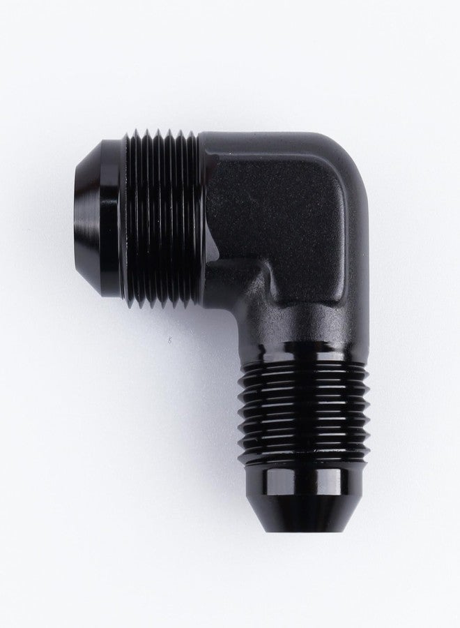 AC PERFORMANCE Aluminum Oil Fitting 90 Degree Elbow -3 AN Male to AN3 Male Flare Union Fuel Fitting, Black - Image 2