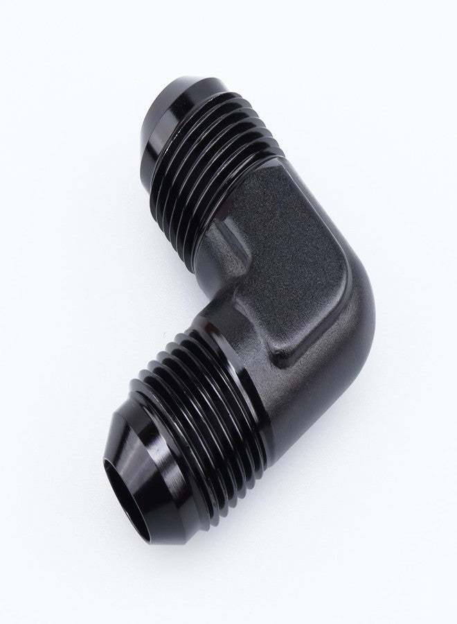 AC PERFORMANCE Aluminum Oil Fitting 90 Degree Elbow -3 AN Male to AN3 Male Flare Union Fuel Fitting, Black - Image 4