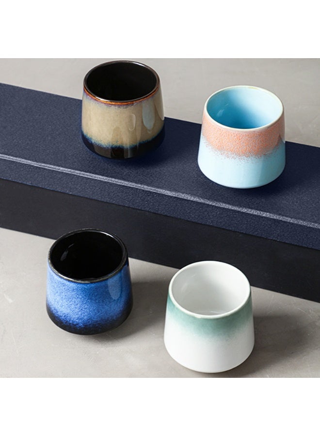 Espresso Cups Coffee Cups Mugs Handmade 4 pcs Tea Cups 220ml With Multicolour Gift Box Cups for Turkish Tea Cappuccino Latte - Image 2