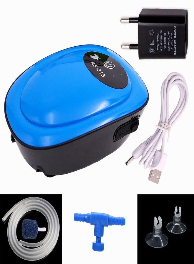 rizopets RS-313 Aquarium Air Pump, Quiet Operation, Blue - Image 5