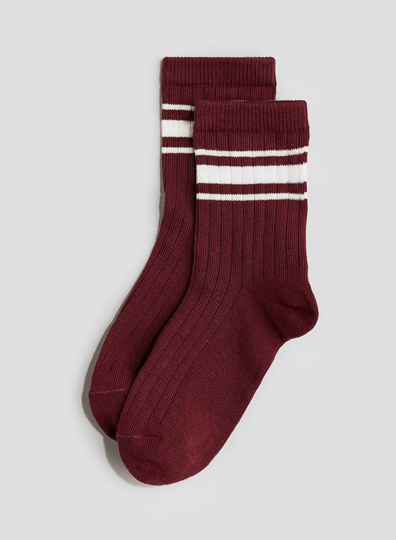 H&M 5-Pack Ribbed Socks