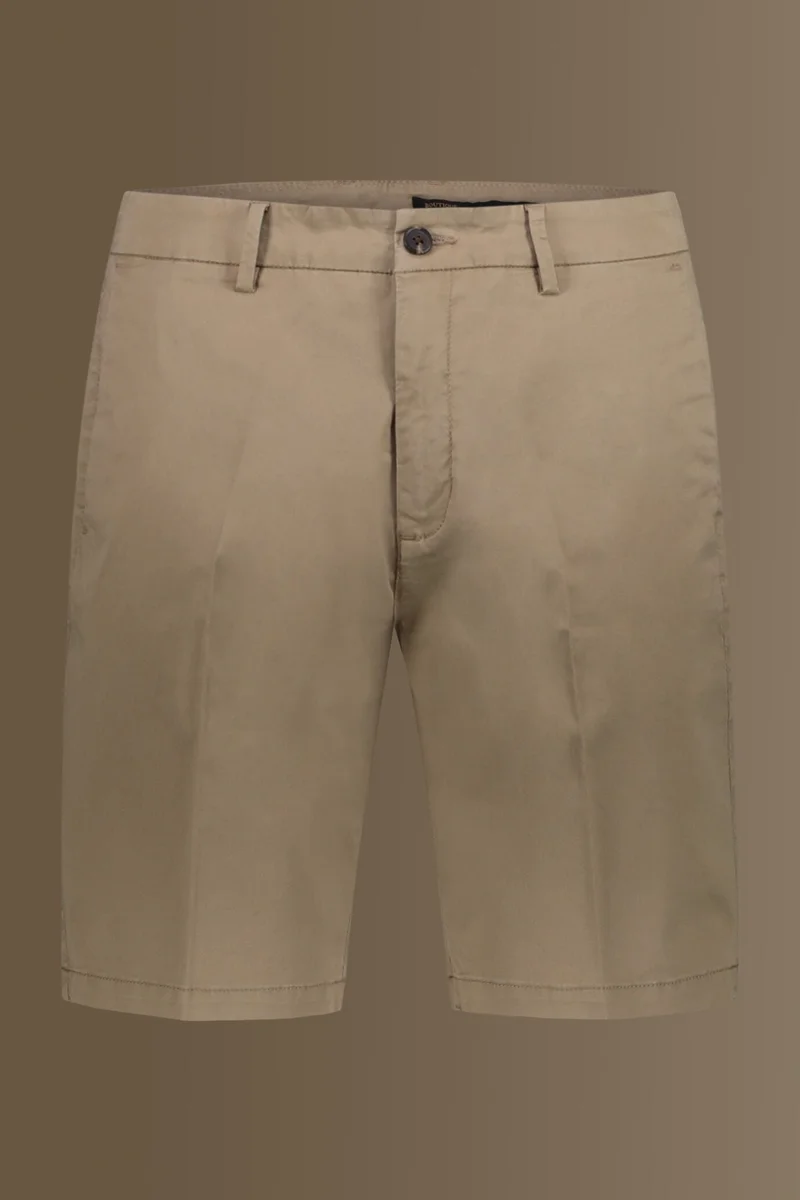 Doppelganger Brown Classic bermuda twill stretch construction - Beige for Men | Best Price UAE