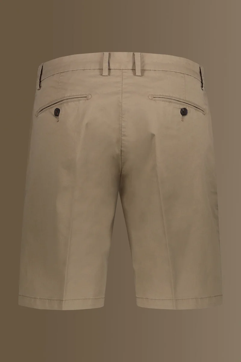 Doppelganger Brown Classic bermuda twill stretch construction - Beige for Men | Best Price UAE