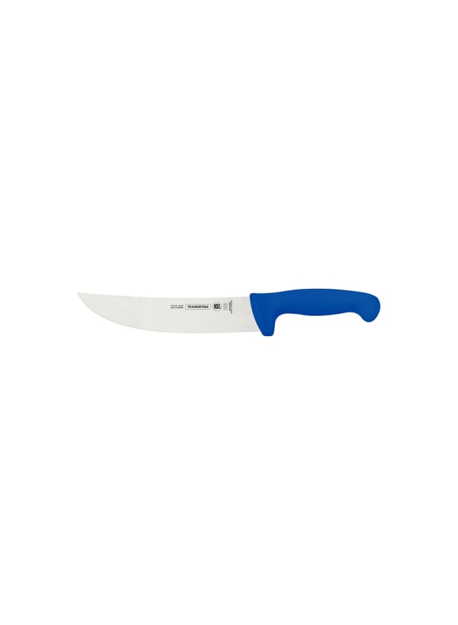 TRAMONTINA Professional Skinning Knife – 8-Inch Stainless Steel Blade with Blue Textured Polypropylene Handle – Ideal for Butchering - Image 1