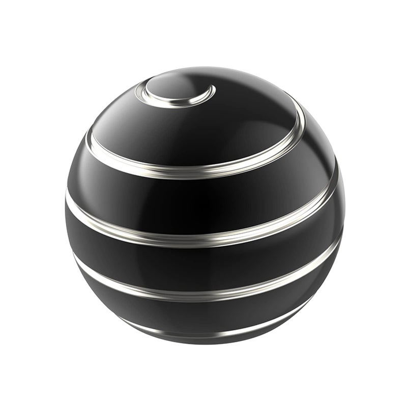 Apqdw Kinetic Desk Toy Ball 154 Kinetic Desktop Spinning Toys Optical Illusion Fidget Toys Gadgets for Adults Office Anxiety ADHD 39MM BlackA - Image 2