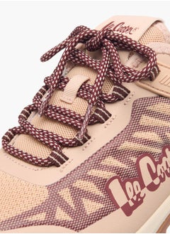 Lee Cooper Women's Logo Detail Sneakers with Lace-Up Closure  - Image 4