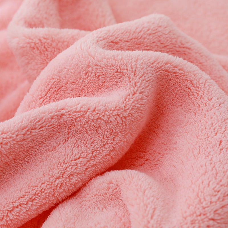 Coral Velvet Bathrobe Soft Children'S Bathrobe Towel Cloak Bath Towel Baby Bath Baby Hooded Bathrobe - Image 5