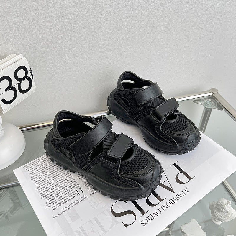 Boys Sandals 2024 Style Baotou Girls Beach Shoes Soft Sole Baby Sports Shoes Trendy Brand Children'S Shoes - Image 3