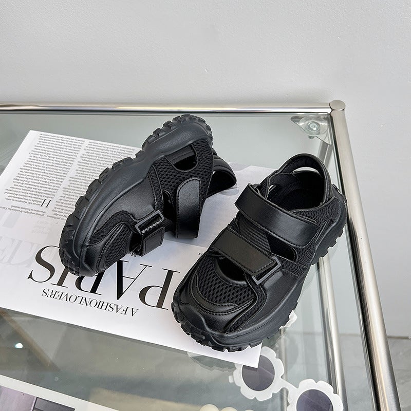 Boys Sandals 2024 Style Baotou Girls Beach Shoes Soft Sole Baby Sports Shoes Trendy Brand Children'S Shoes - Image 4