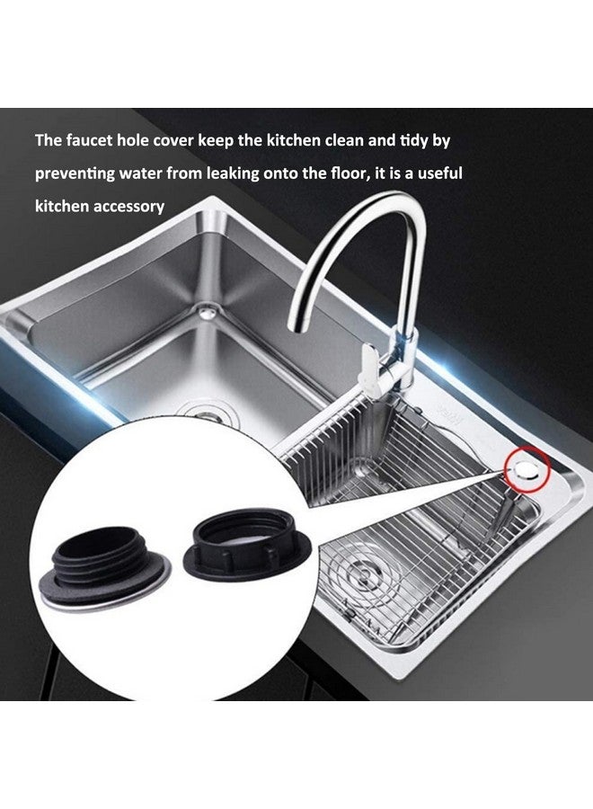 Alovexiong 4 Pcs Sink Faucet Hole Cover Kitchen Sink Plug Brushed Stainless Steel Sink Tap Hole Cover Soap Dispenser Cover for Dia 0.98 to 1.18 inch(Short) - Image 5