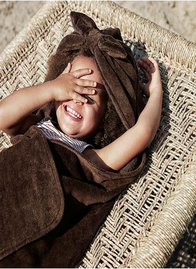 Elodie Details - Hooded Towel - Chocolate Bow - Image 1
