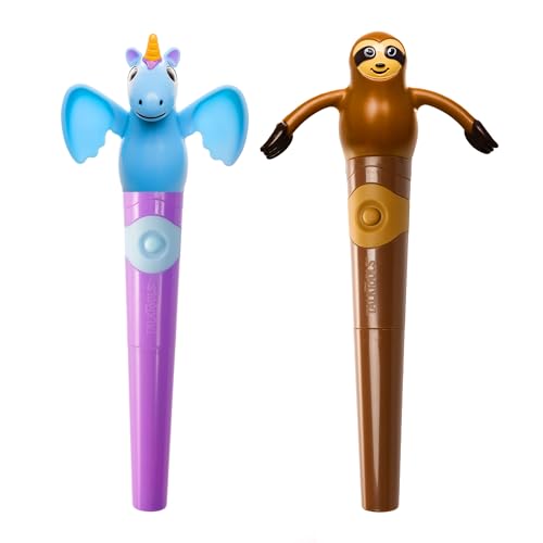 TalkTools Jiggler Chewable Oral Facial Massager Oral Sensory Massager Calming Motor Therapy for Kids UnicornSloth Set of 2 - Image 2