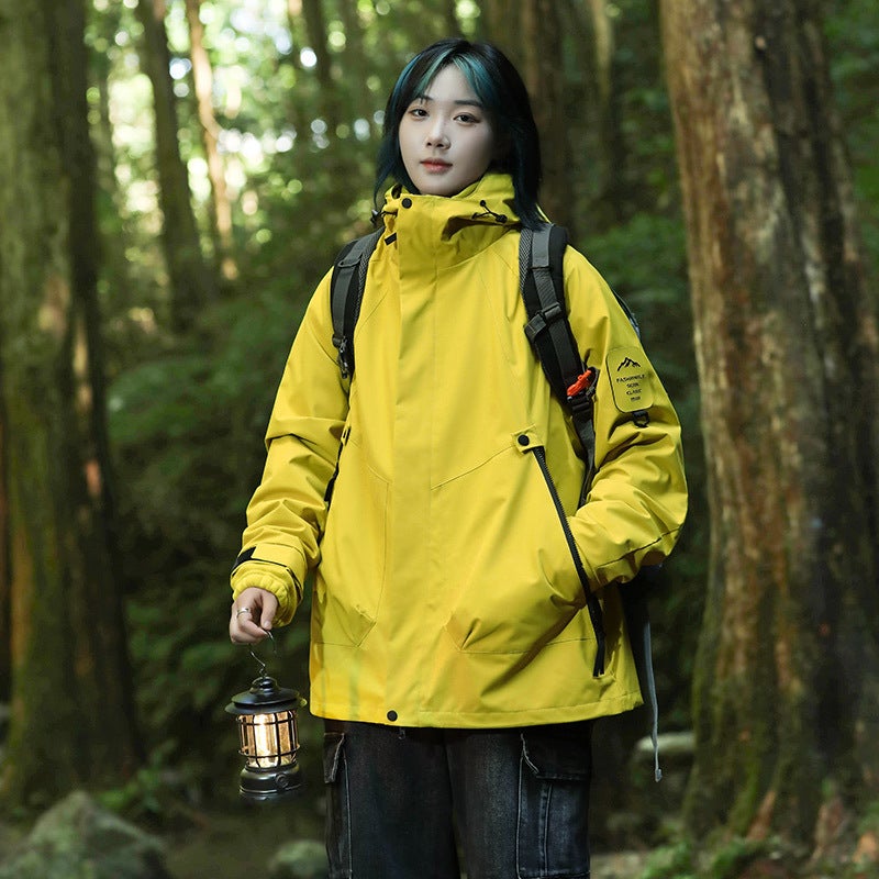 Explosive Couple'S Charge Clothes Men'S And Women'S Three-In-One Two-Piece Set Men'S And Women'S Windproof Waterproof Outdoor Mountaineering Clothes Jacket - Image 2