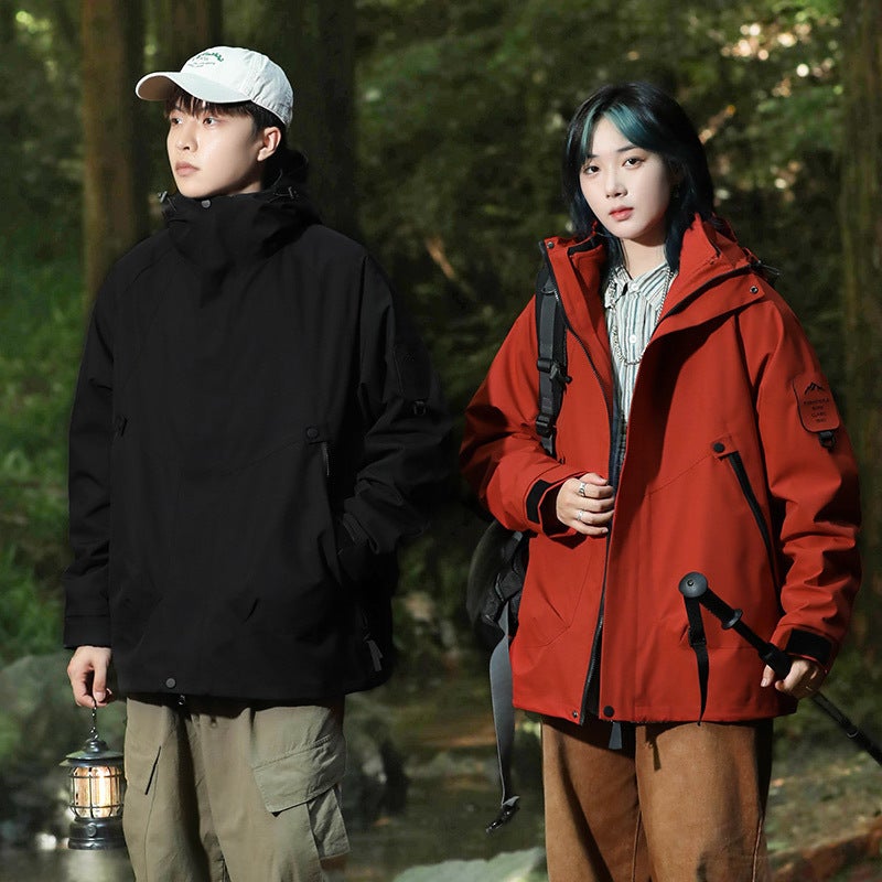 Explosive Couple'S Charge Clothes Men'S And Women'S Three-In-One Two-Piece Set Men'S And Women'S Windproof Waterproof Outdoor Mountaineering Clothes Jacket - Image 4