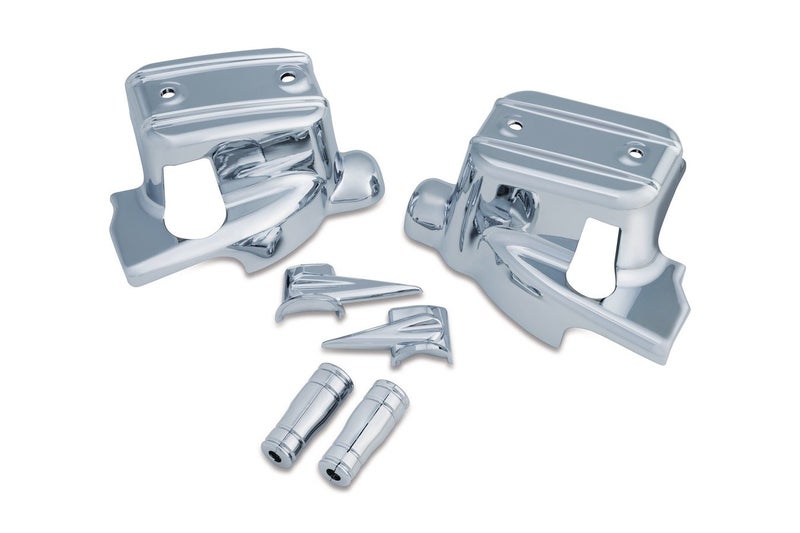 Kuryakyn 1739 Motorcycle Handlebar Accessory: Complete Chrome Replacement Brake and Clutch Control Dress-Up Kit for 2014-16 Harley-Davidson Touring Motorcycles - Image 2