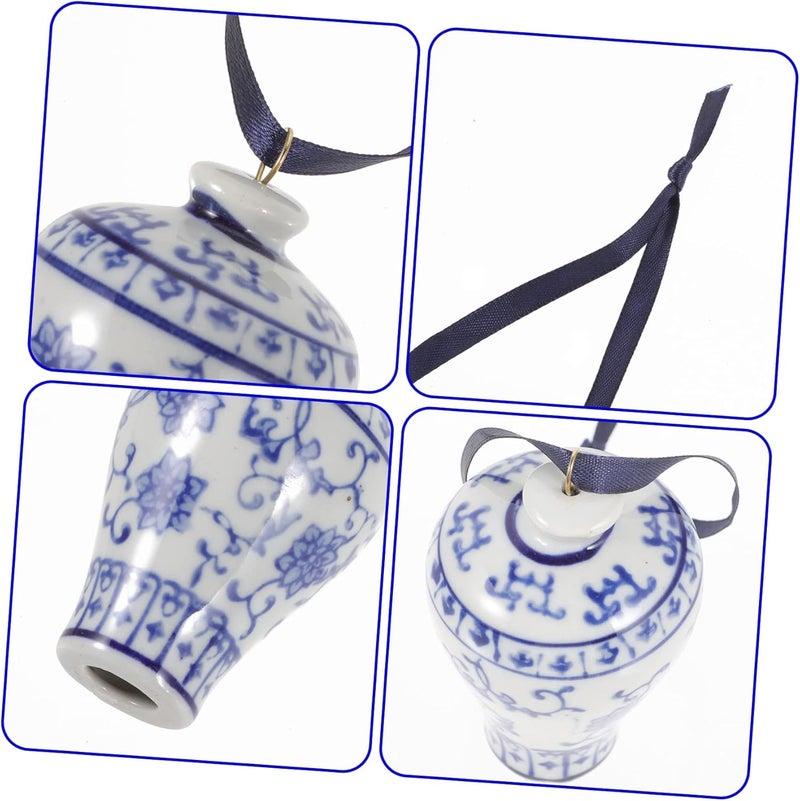 Luxshiny Ceramic Pot Wind Chime Pendant – Decorative Hanging Wind Bell for Indoor and Outdoor Use – Creative Home and Car Décor – Unique for Garden Lovers - Image 5