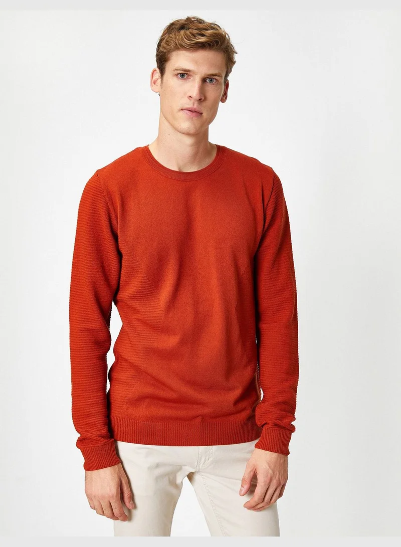 KOTON Basic Knit Sweater Crew Neck Long Sleeve