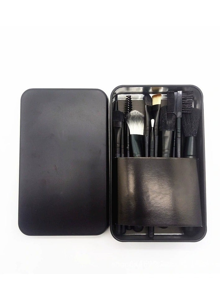 general 12-Piece Professional Makeup Brushes Set Foundation Powder Concealers Face Eye Shadows Makeup Brush Tool Kit With Case - Image 1