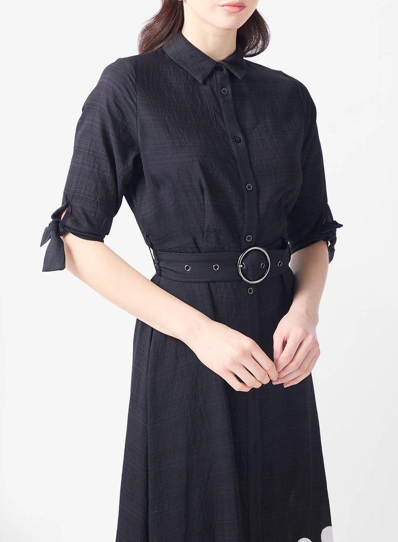 Style Cheat Printed Shirt Dress - Image 3