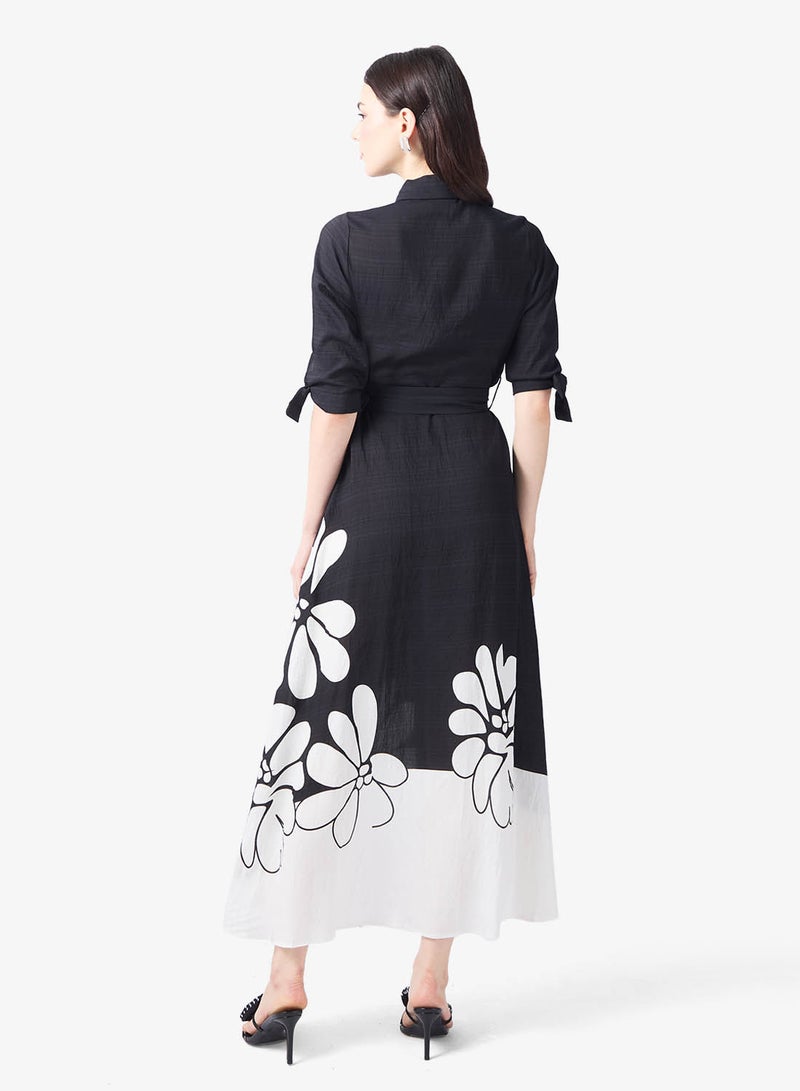 Style Cheat Printed Shirt Dress - Image 2