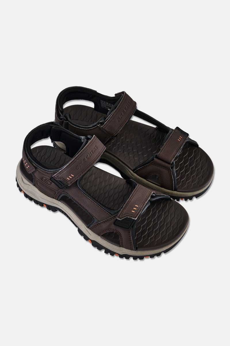 SKECHERS رجال بريويت سيبك فيلكرو كلوزشر صندل، بني داكن - Image 2