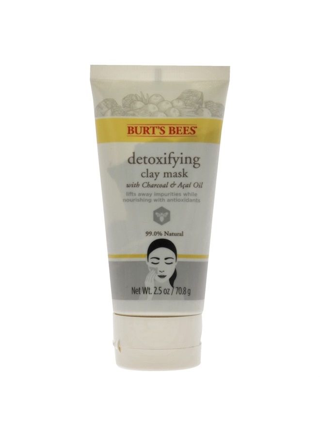 Burt's Bees Detoxifying Clay Mask for Unisex, 2.5 Ounce