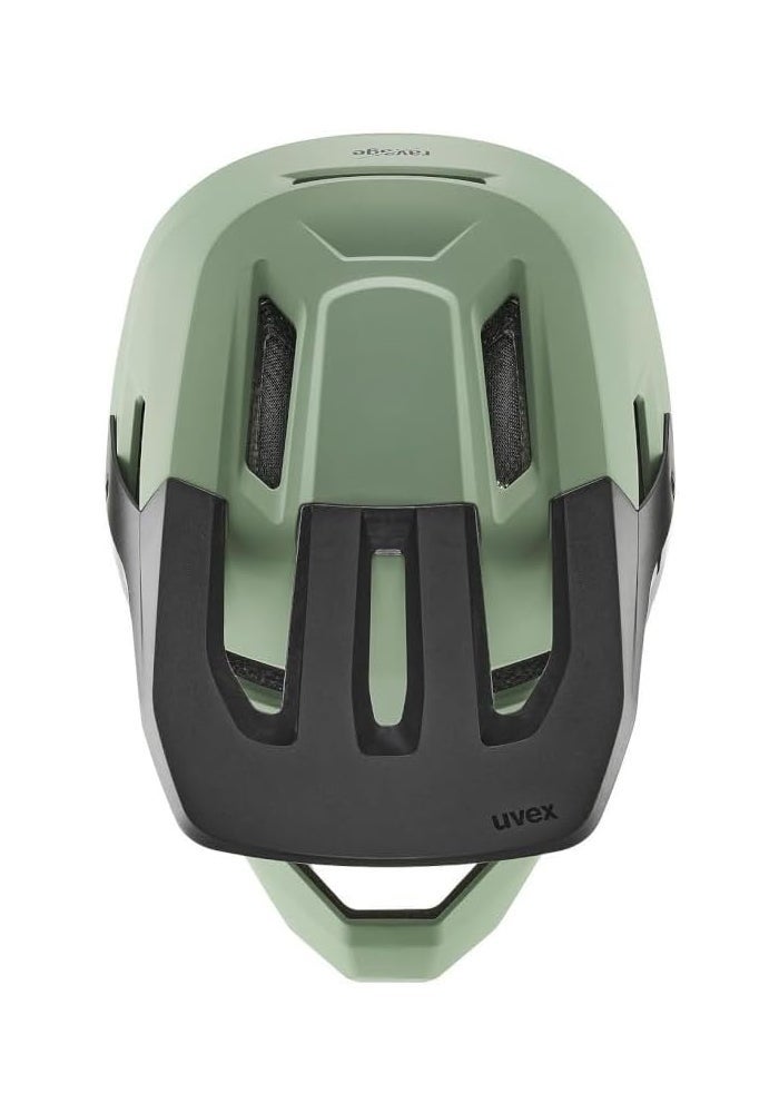 UVEX خوذة Uvex Ravage – أخضر موس/أسود مطفي – خوذة حماية للدراجات الجبلية لراكبي الدراجات – مقاس 60–63 سم - Image 4