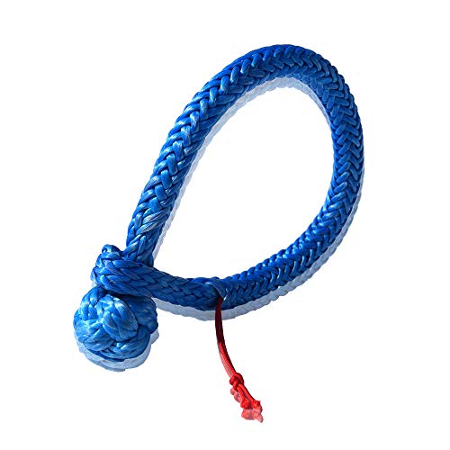 QIQU Marine Rigging Soft Shackle for Sailing Boating Yacht and 4wd Recovery (Blue, 7/16inch*3.5inch) - Image 1