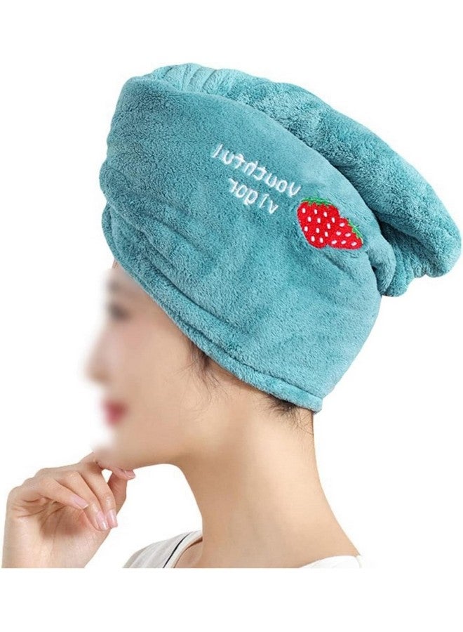 Prostuff.in® 1 Pcs Rapid Drying Hair Towel, Microfiber Quick Dry Hair Towel Wrap, Premium Soft Dry Hair Towel with Embroidery No Frizz Hair Wrap Towels for Women Wet Hair, Curly, Longer, Thicker Hair - Image 1