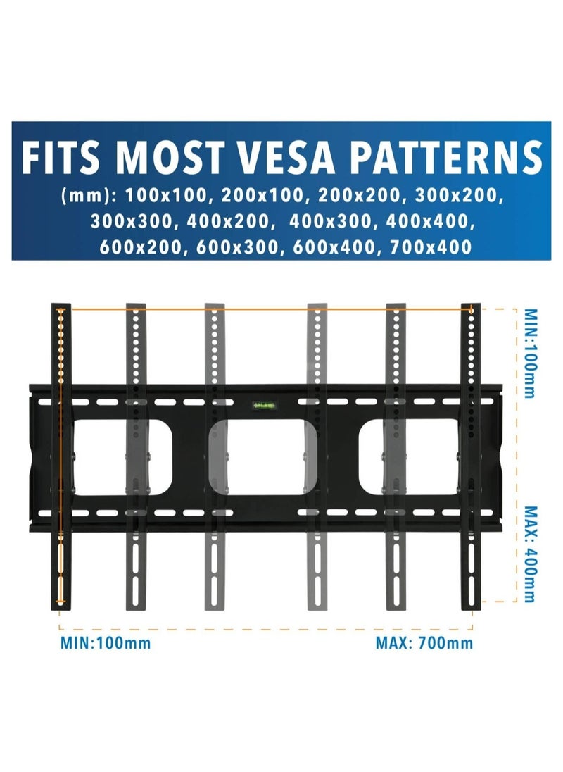 Beauenty TV Wall Mount Bracket For Samsung Sony LG Panasonic TCL Element 32 40 42 47 50 55 60 65 Inch TVs VESA 200x200 400x400 600x400, 750x450 Compatible Premium Tilt 175 Lbs Capacity  - Image 3