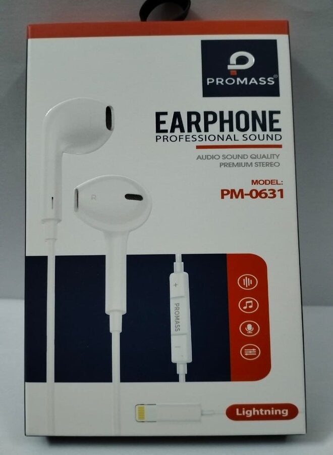 promass Promass Wired Earphones With Microphone For iPhone Z1AFD5BE533C36F0E9C0FZ