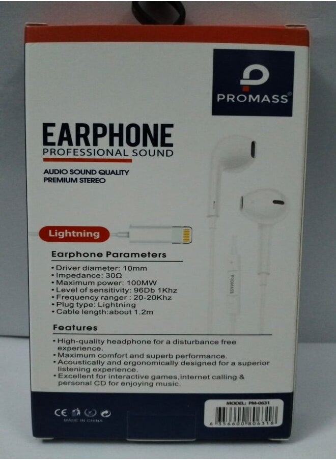 PROMASS - Wired earphones with microphone for iPhone - Image 1