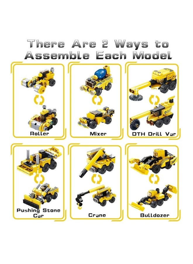 VATOS - VATOS STEM Building Toys, 573 PCS Robot STEM Toys for 6 Year Old Boys 25-in-1 Engineering Building Bricks Construction Vehicles Kit Building Blocks Best Gifts for Kids Aged 6 7 8 9 10 11 12 Yr Old - Image 1