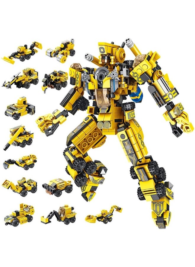 VATOS - VATOS STEM Building Toys, 573 PCS Robot STEM Toys for 6 Year Old Boys 25-in-1 Engineering Building Bricks Construction Vehicles Kit Building Blocks Best Gifts for Kids Aged 6 7 8 9 10 11 12 Yr Old - Image 1