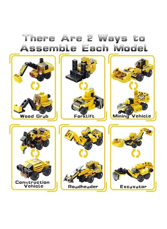 VATOS - VATOS STEM Building Toys, 573 PCS Robot STEM Toys for 6 Year Old Boys 25-in-1 Engineering Building Bricks Construction Vehicles Kit Building Blocks Best Gifts for Kids Aged 6 7 8 9 10 11 12 Yr Old - Image 1