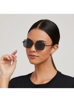 Blackout ANGELINA Women Black Sunglasses - Frame Material: Metal- Frame Color: Black-Lens Color: Gray  - Full Rim  - Image 5